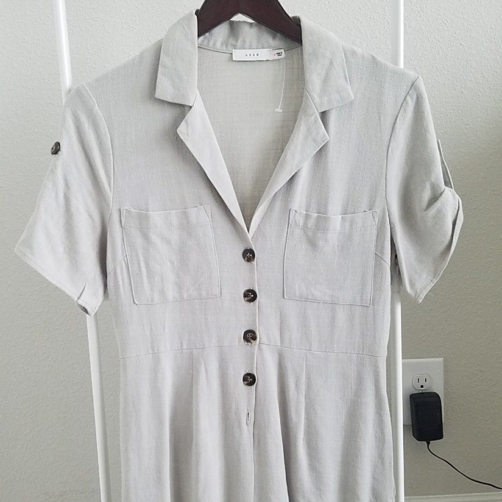 UTILITY STYLE ROMPER JUMPSUIT OVERALL SMALL